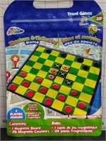 New Grafix checkers and tictactoe magnetic travel