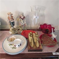 Porcelain figures, china, glassware & more