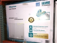 HISENSE $699 RETAIL CHEST FREEZER-IN BOX