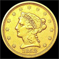 1852 $2.50 Gold Quarter Eagle CLOSELY