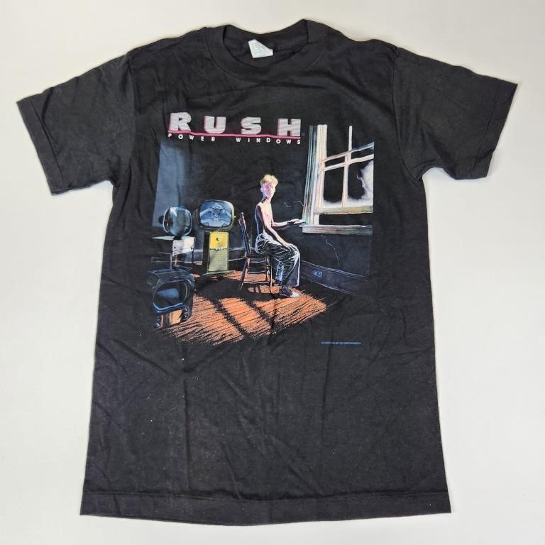 1985-86 RUSH POWER WINDOWS TOUR CONCERT SHIRT