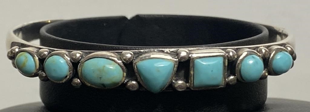 Sterling & Turquoise Bracelet 18.3g