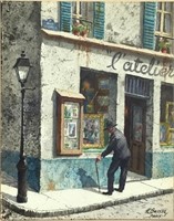 H.Gasser Paris Signed Watercolor