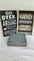 Inspirational sign grouping