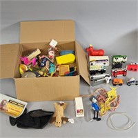 BOX OF MISC. VINTAGE TOYS