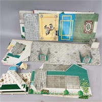 LARGE VINTAGE MARX TIN DOLL HOUSE