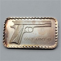 COLT ARMY 1 OZ FINE SILVER BAR