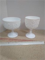 Milk Glass Vase 2