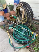 Assorted garden hoses