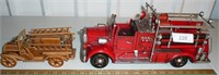 Decorative Fire Trucks, Wood One is a Music Box