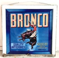 Bronco Advertising Print Mounted on