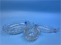 3 pc. Vintage Glassware Items