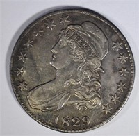 1829/7 CAPPED BUST HALF DOLLAR AU-UNC