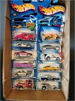 Flat of Hot Wheels