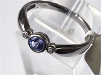 $1200. 10kt. Tanzanite (0.30ct) Ring (Size 7)