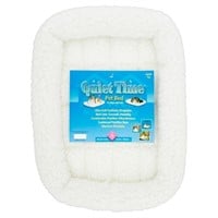 Midwest Quiet Time Bolster White Dog Bed, 18" L X