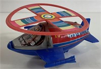 Vintage Wind Up Airplane Toy