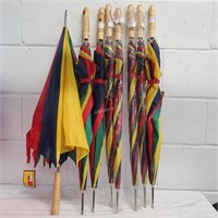 8 Primary Colour Mini Golf  Umbrellas   - XB