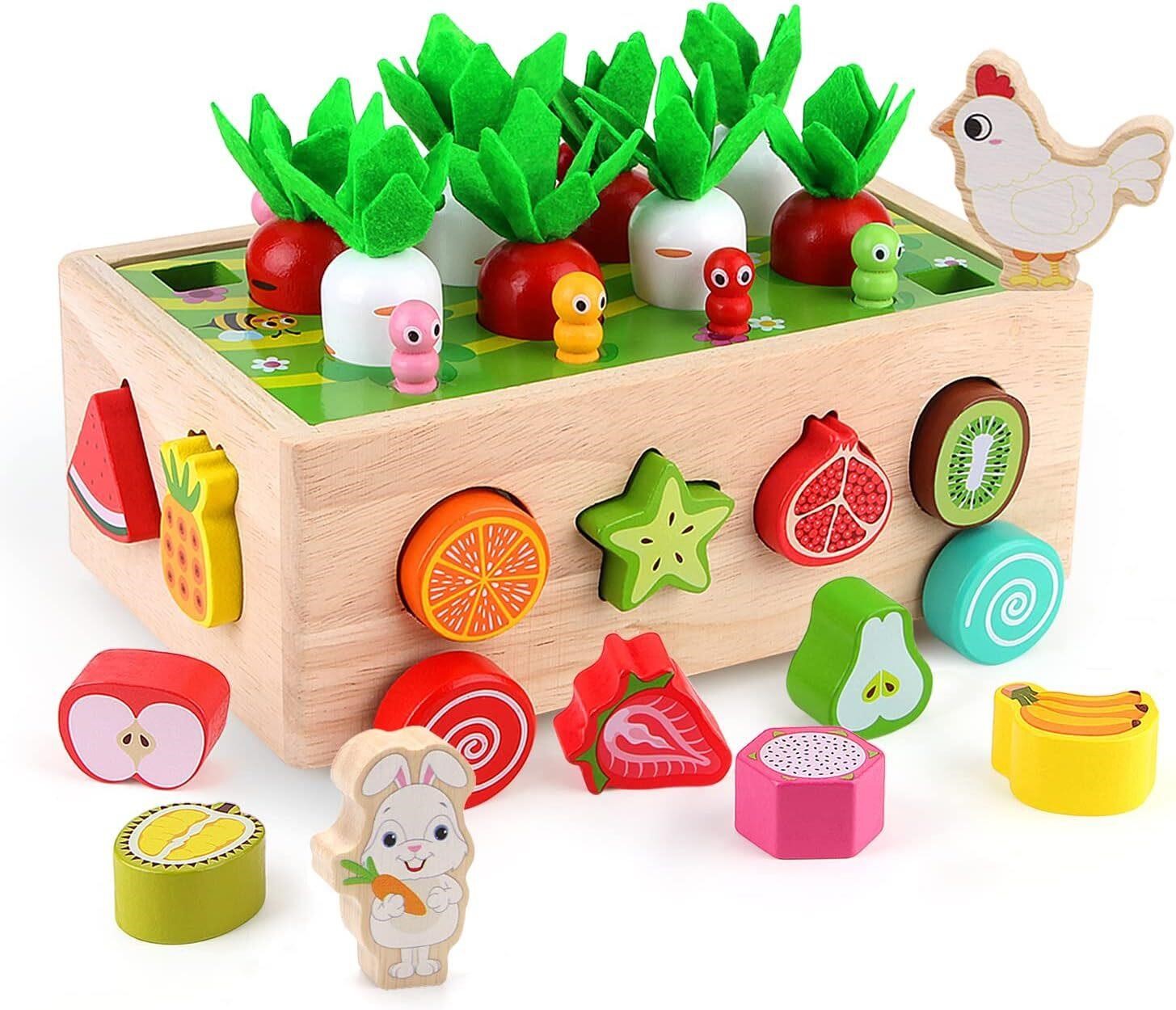 $21  SKYFIELD Montessori Wooden Garden Toy