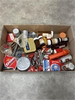 Assortment of vintage bottle openers, medicine