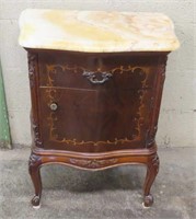 Mahogany Marble Top Stand