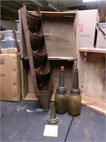 Vintage Master Oil Bottle drain and bottles