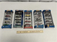 5 New in Package Hot Wheels 5 Packs