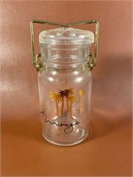Mirage Glass Canning Jar with Wire Closure