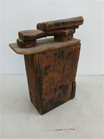 Super old hand built shoe shine stand