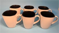 Set of 6 Corelle Hearthstone Stoneware Coffee Mugs