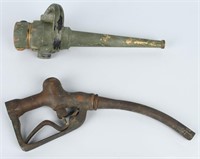 BRASS GAS PUMP & FIRE HOSE NOZZLES