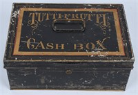 ANTIQUE TUTTI-FRUTTI GUM TIN CASH BOX