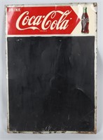 DRINK COCA COLA TIN CHALKBOARD SIGN