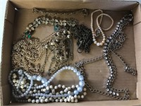 Box lot of necklaces