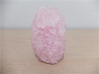 Beautiful Large Crystalized Rose Quartz