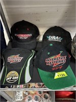 4PC BALL CAPS HATS INTERSTATE BATTERIES+
