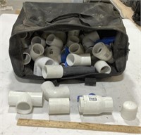 Craftsman bag w/PVC pipe fittings