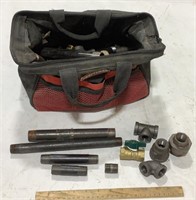 Craftsman bag w/ metal pipe fittings