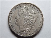 1878-S Morgan Silver Dollar Toning AU