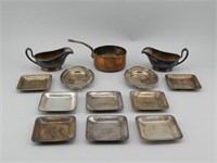 13 pcs Hotel Muehlebach Silver Plate.Butter Pats
