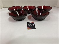 Ruby Red Dessert Bowls