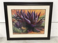 Beth Zink Purple Agave On The Rocks Print