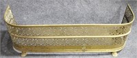 Vintage Brass Chippendale Fire Fender