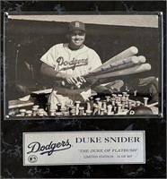 Duke Snider Los Angeles Dodgers MLB Signed Photo