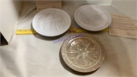 3 Frankoma Plates, 50 years, 1983, ‘98 & ‘99