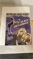 In Old Oklahoma program, 1944, John Wayne, Martha