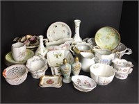 Large Group of Porcelain Plates, Bowls