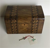Antique Inlaid Sewing Box
