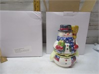 2 NEW MUSIC BOX SNOWMEN