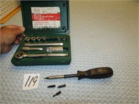 SEARS METRIC SOCKET SET, SNAP-ON HECK BIT SCREW